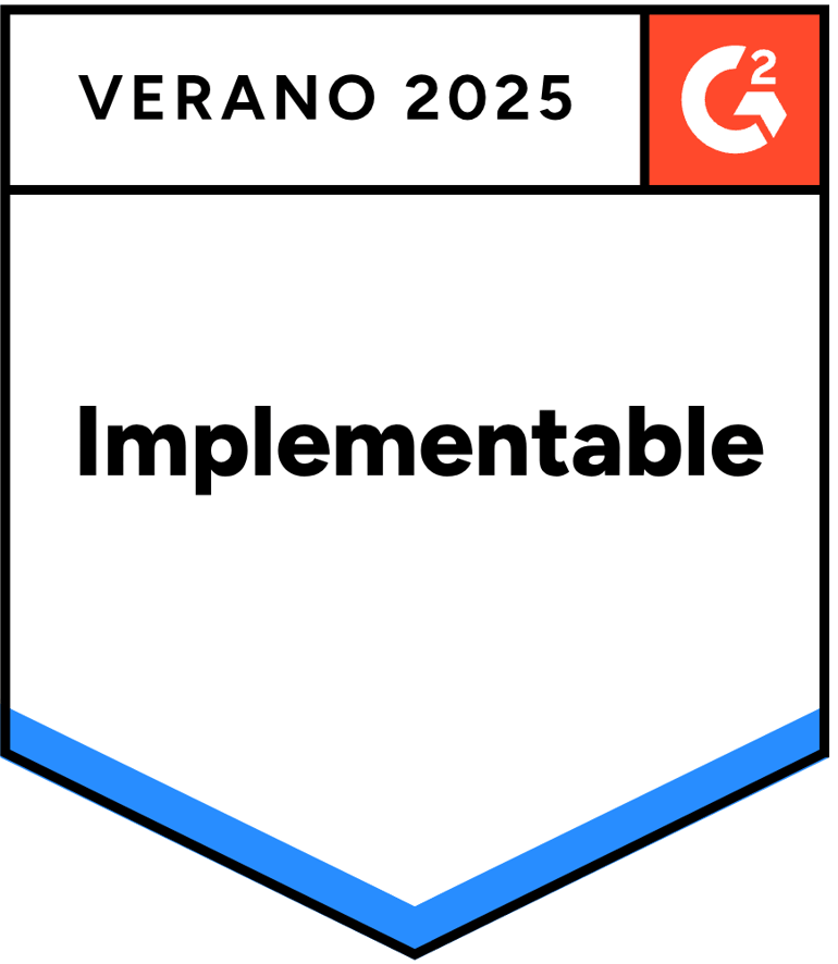 Insignia de G2: Implementación más rápida